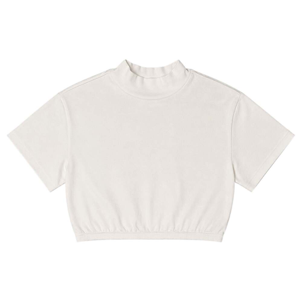 Alo Yoga Mock Neck Cropped Tee Size S - Picture 1 of 4